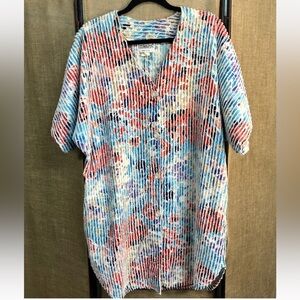 Crowntuft Vintage 1970s Floral Chenille Robe Size S